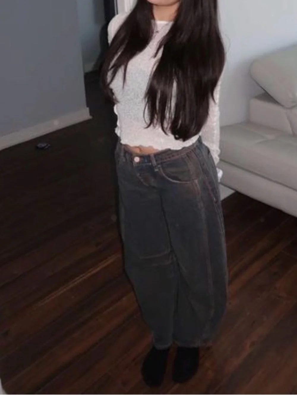 Free people Good Luck Mid-Rise Barrel Jeans
